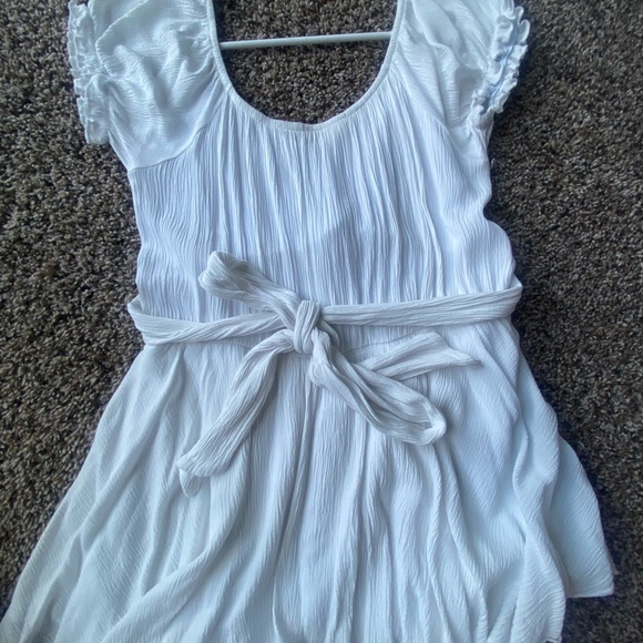 White Ruffle Romper - Picture 2 of 3